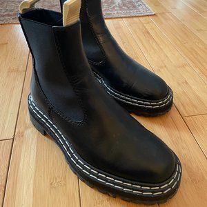 proenza schouler lug sole chelsea boots - black size 37